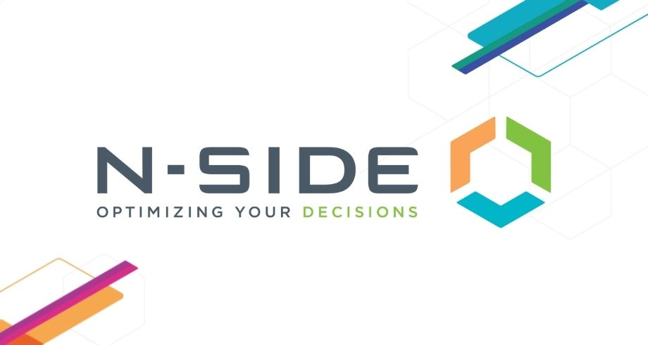 N-SIDE logo with tag line optimizing your decisions